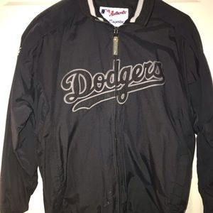 Black Dodgers windbreaker men size L